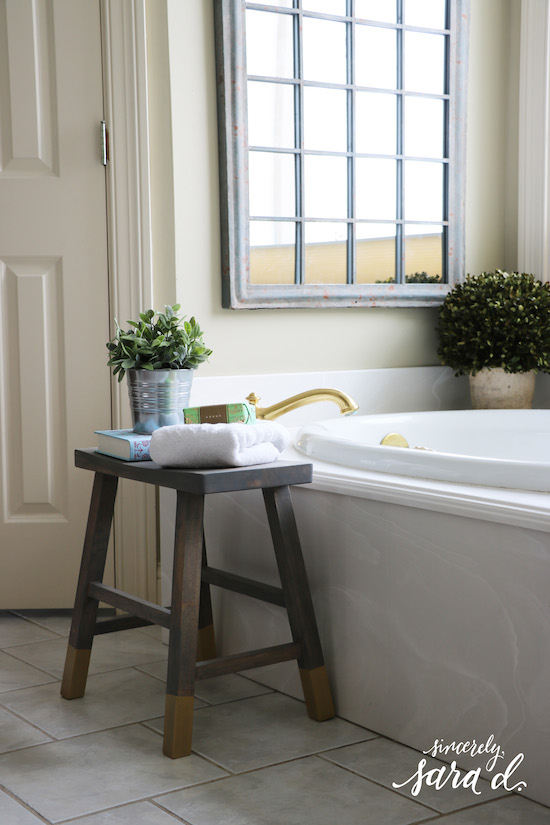 DIY Bathroom Stool - Sincerely, Sara D. | Home Decor & DIY Projects