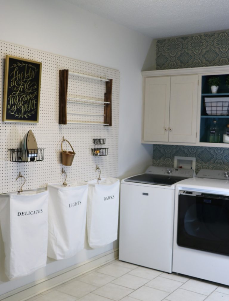 DIY Laundry Room Pegboard - Sincerely, Sara D. | Home Decor & DIY Projects