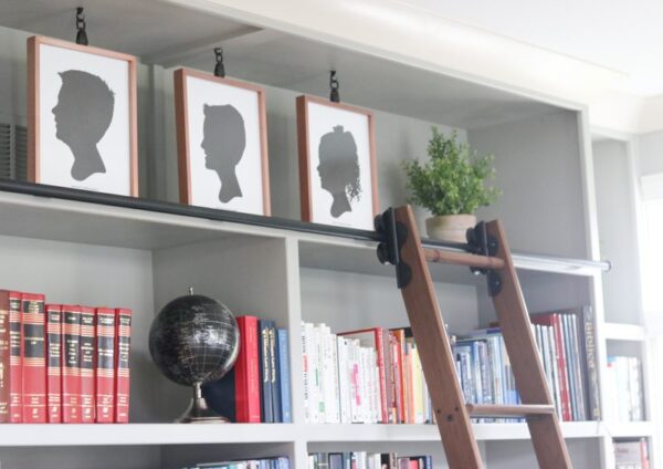 Library Rollar Deck Rolling Library Ladder - Sincerely, Sara D. | Home Decor & DIY Projects