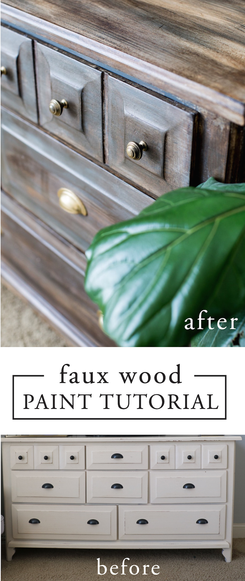 Faux Wood Paint Tutorial - Sincerely, Sara D. | Home Decor & DIY Projects